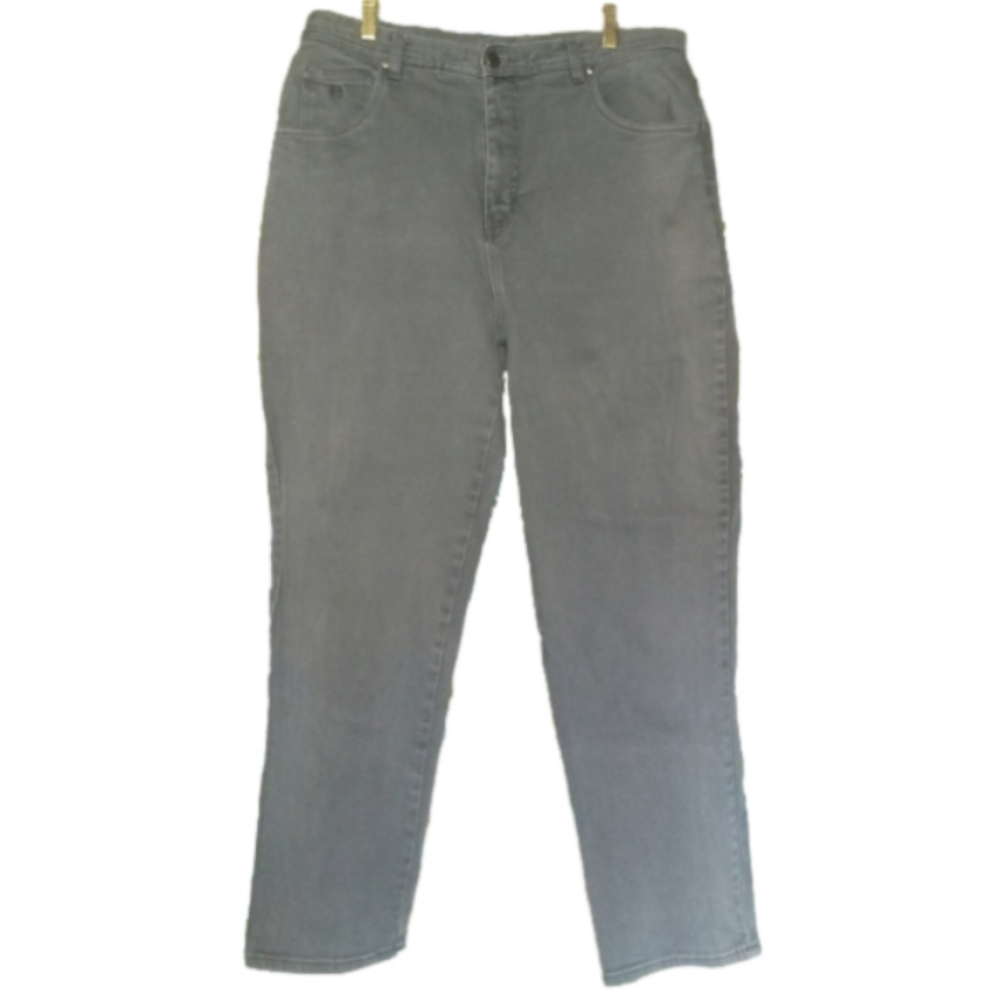 GLORIA VANDERBILT Sz 16W women's Grey Straight Leg Jeans